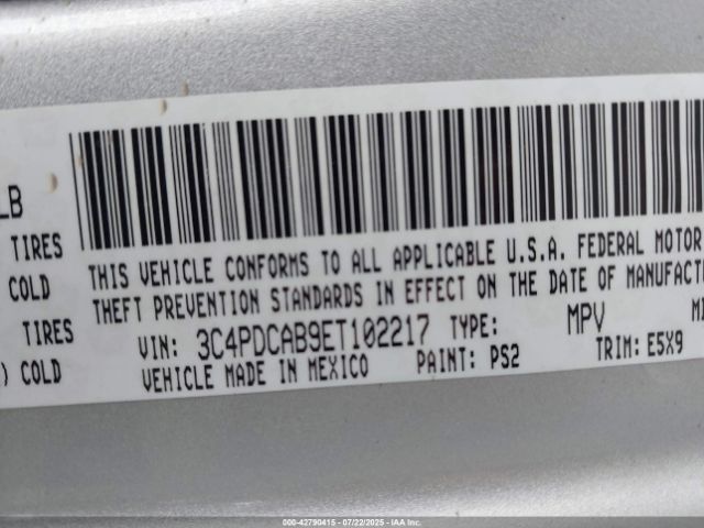 2014 DODGE JOURNEY 3C4PDCAB9ET102217 Photo 8