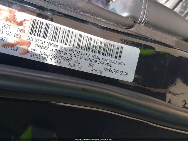 1C4RJFAG5JC500657 Jeep 2018