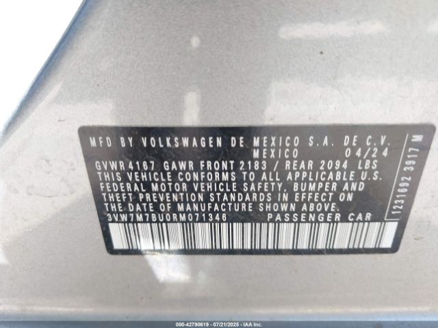 2024 VOLKSWAGEN JETTA 3VW7M7BU0RM071346 Photo 8