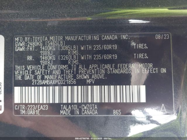 2023 LEXUS RX 350 2T2BAMBAXPC021856 Photo 8