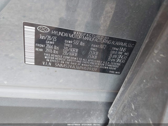 Hyundai gdi theta iii 2023 5NMS24AJ6PH599109 Image 9