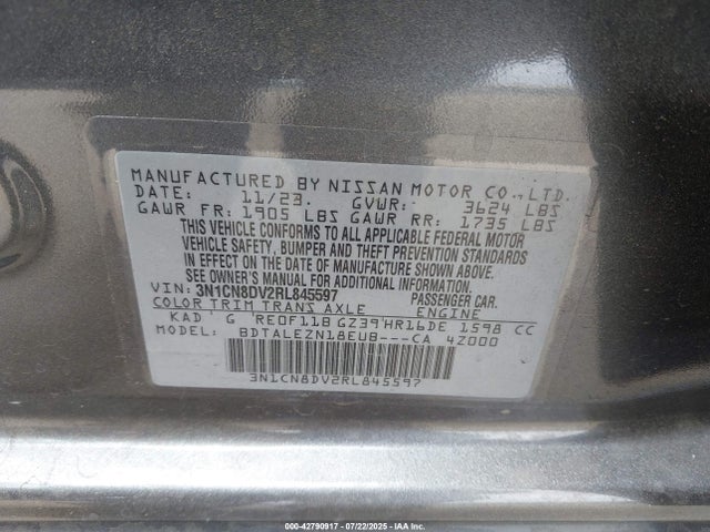Nissan 2024 2024 3N1CN8DV2RL845597 Image 9