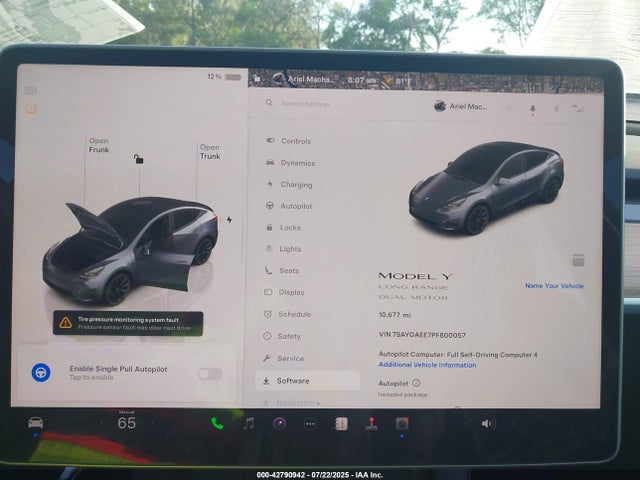 7SAYGAEE7PF800057 Tesla Model Y