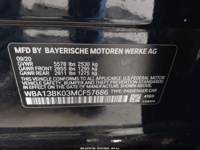 2021 BMW M550I WBA13BK03MCF57686 Photo 8
