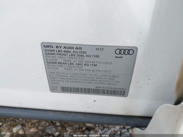 2018 AUDI Q3 WA1JCCFS8JR018954 Photo 8