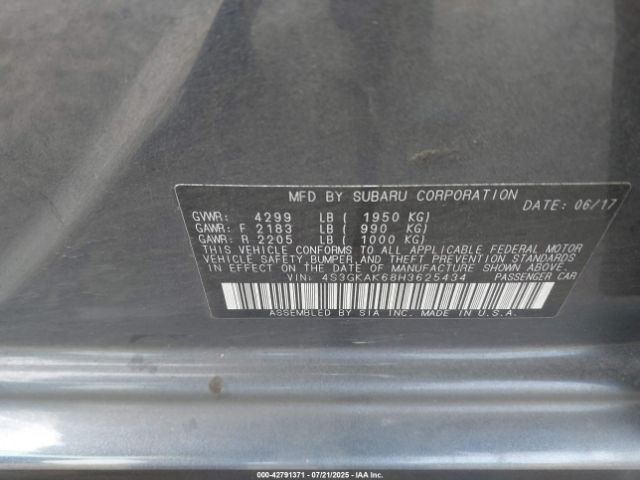 2017 SUBARU IMPREZA 4S3GKAK68H3625434 Photo 8