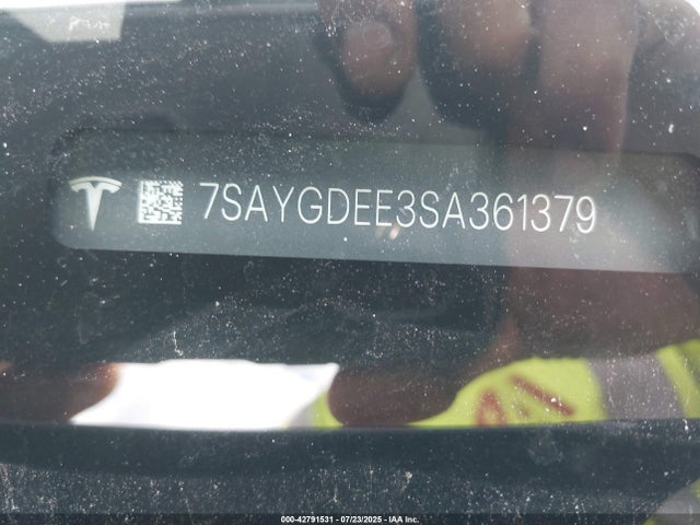 7SAYGDEE3SA361379 Tesla 2025