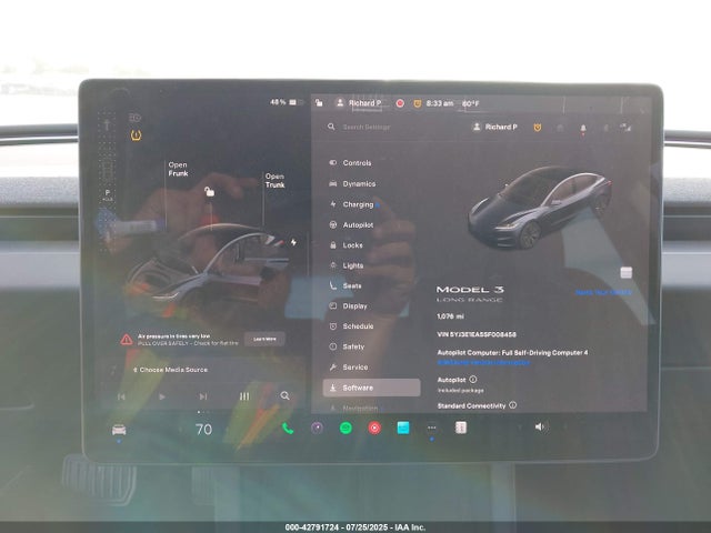 2025 TESLA MODEL 3 5YJ3E1EA5SF008458 Photo 6