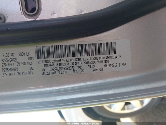 RAM 2015 2015 1C6RR6LM4FS580372 Image 9