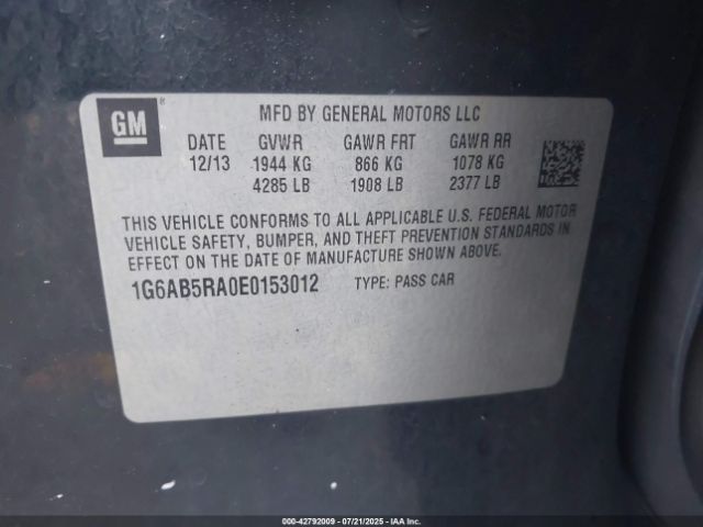 2014 CADILLAC ATS 1G6AB5RA0E0153012 Photo 8