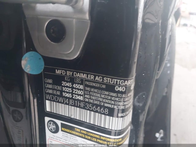 Mercedes-Benz m274 2017 WDDWJ4JB1HF356468 Image 9