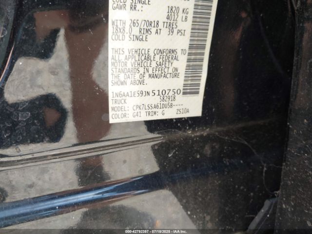 2018 NISSAN TITAN 1N6AA1E59JN510750 Photo 8