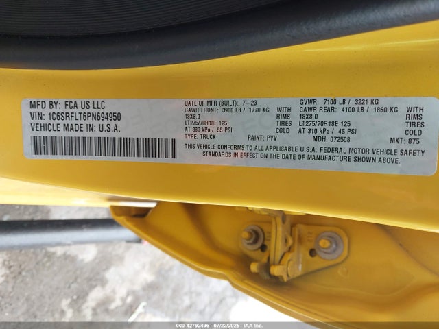 RAM 2023 2023 1C6SRFLT6PN694950 Image 9