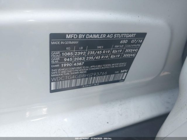 2017 MERCEDES-BENZ GLA 250 WDCTG4GB8HJ293766 Photo 8