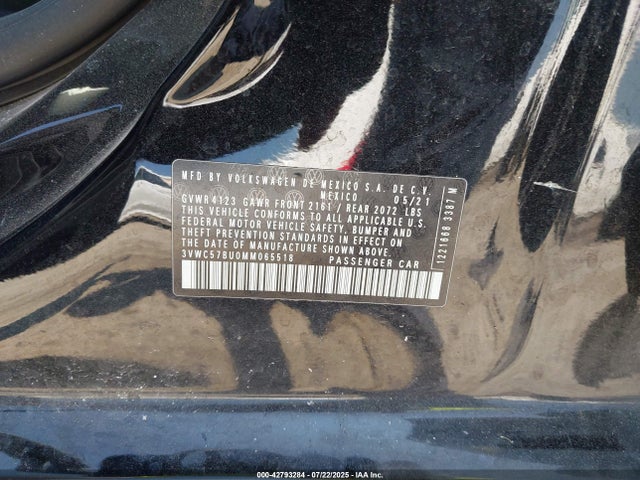 3VWC57BU0MM065518 Volkswagen tsi