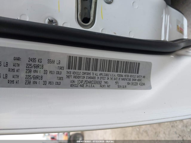 Jeep Cherokee 2019 1C4PJMDN0KD320262 Image 9