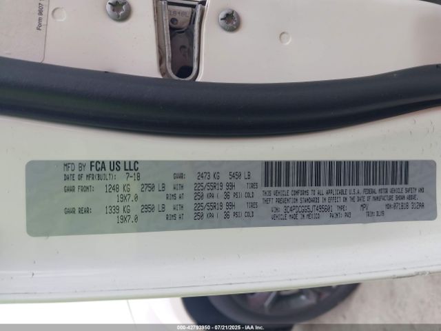 2018 DODGE JOURNEY 3C4PDCGG5JT495601 Photo 8