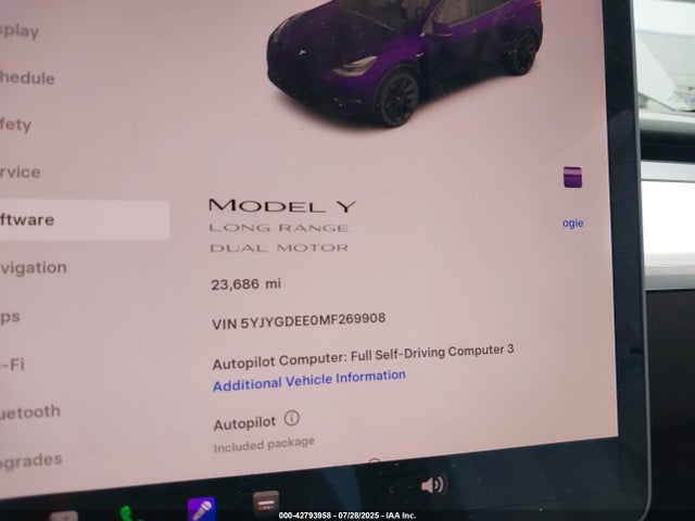 2021 TESLA MODEL Y 5YJYGDEE0MF269908 Photo 6