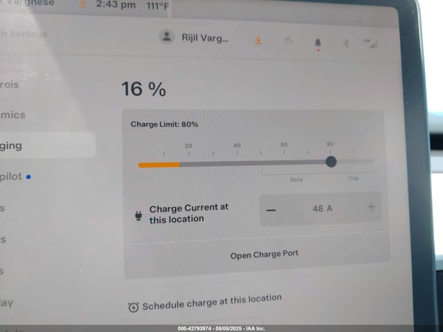 5YJ3E1EBXPF596129 Tesla MODEL 3