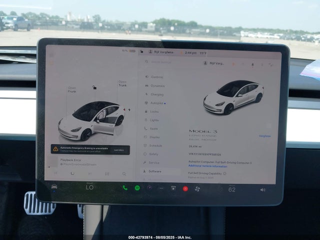 5YJ3E1EBXPF596129 Tesla MODEL 3