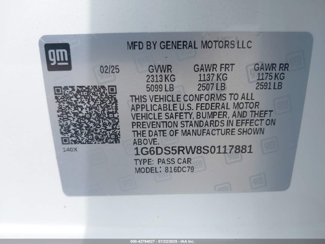 1G6DS5RW8S0117881 Cadillac lgy