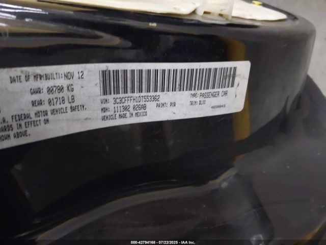 2013 FIAT 500 3C3CFFFH1DT553362 Photo 8