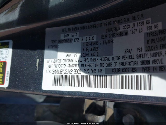 3MYDLBYV2JY315508 Toyota p5v