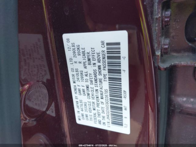 2009 ACURA TSX JH4CU26659C036785 Photo 8