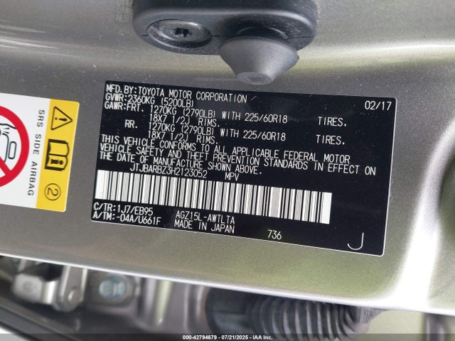 JTJBARBZ3H2123052 Lexus 8ar-fts