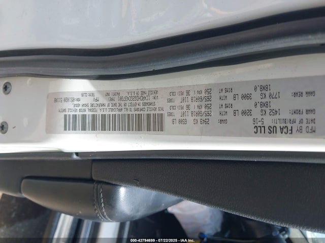 1C4RDHDG2GC437301 Dodge Durango