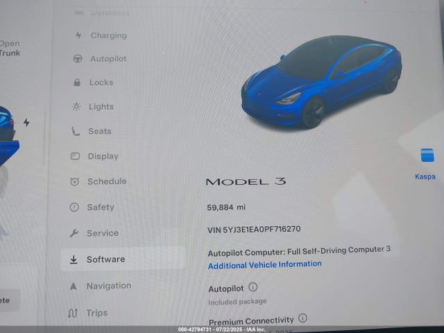 2023 TESLA MODEL 3 5YJ3E1EA0PF716270 Photo 6