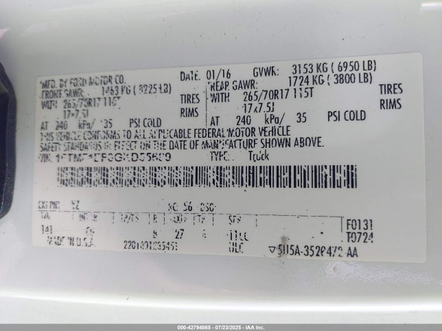 Ford 2016 2016 1FTMF1EF6GKD55689 Image 9
