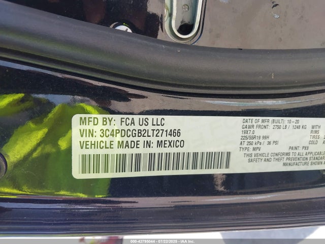 Dodge 2020 2020 3C4PDCGB2LT271466 Image 9