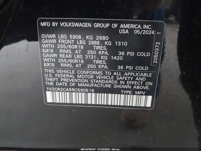 Volkswagen tsi 2024 1V2CR2CA5RC590516 Image 9