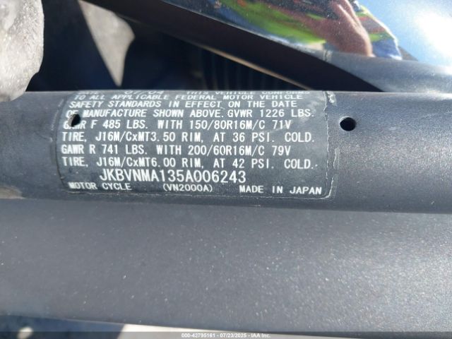 2005 KAWASAKI VN2000 JKBVNMA135A006243 Photo 9