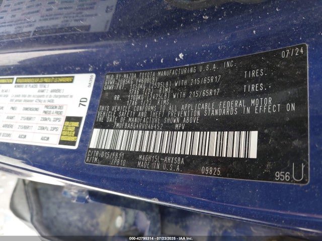 7MUFBABG4RV046452 Toyota m20a-fxs