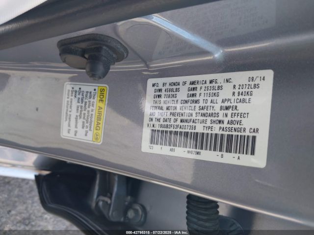 2015 ACURA TLX 19UUB2F53FA007359 Photo 8