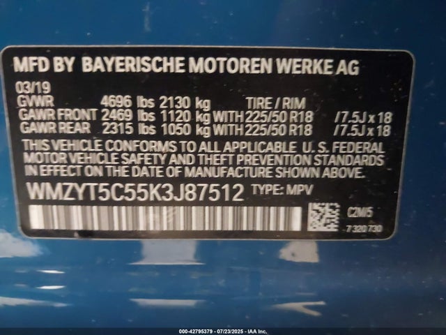 2019 MINI COUNTRYMAN WMZYT5C55K3J87512 Photo 8