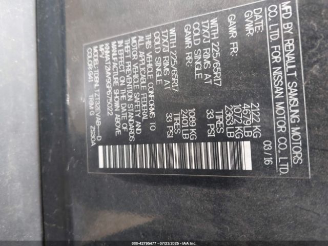 2016 NISSAN ROGUE KNMAT2MV9GP675022 Photo 8