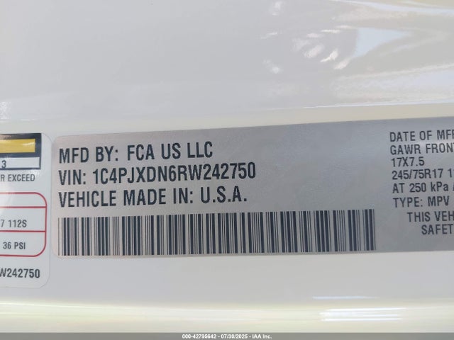 1C4PJXDN6RW242750 Jeep 2024