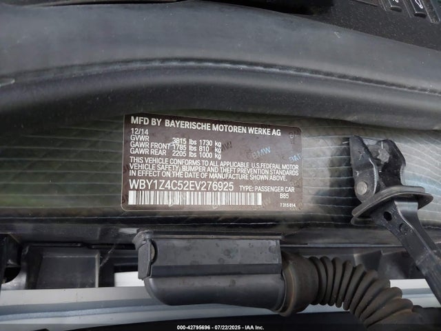 WBY1Z4C52EV276925 BMW 2014