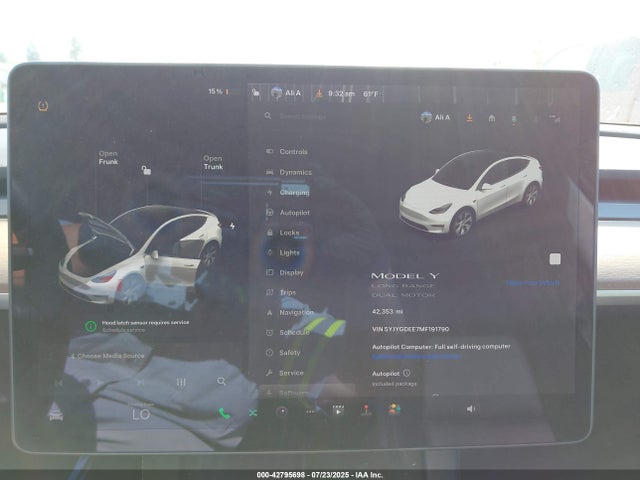 2021 TESLA MODEL Y 5YJYGDEE7MF191790 Photo 6