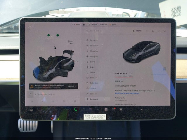 5YJ3E1EC7MF073977 Tesla 2021