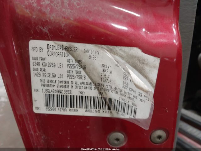 2006 JEEP LIBERTY 1J8GL48K06W135531 Photo 8