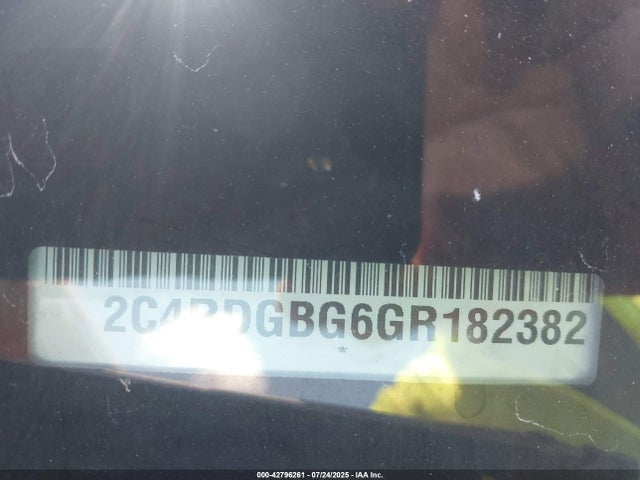 Dodge 2016 2016 2C4RDGBG6GR182382 Image 9