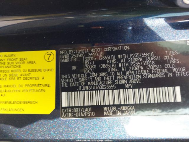 2006 LEXUS RX 400H JTJHW31U160023555 Photo 8