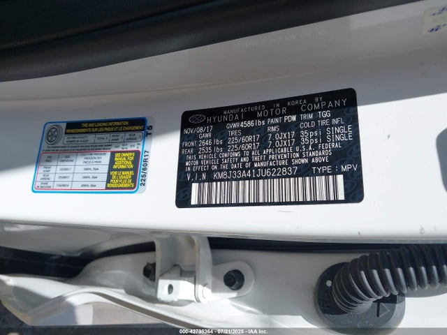 KM8J33A41JU622837 Hyundai gdi nu