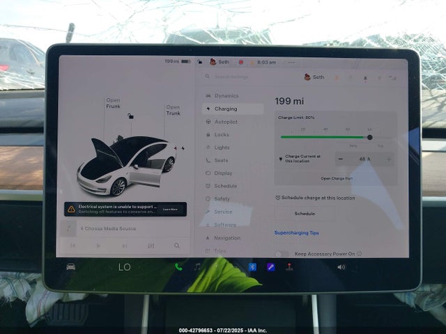 5YJ3E1EB5LF651242 Tesla MODEL 3