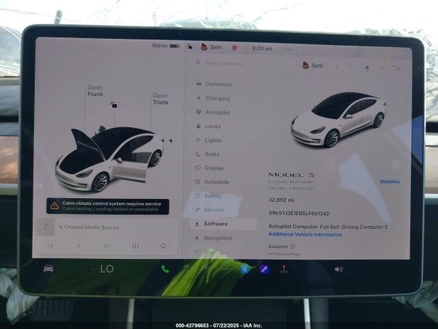 2020 TESLA MODEL 3 5YJ3E1EB5LF651242 Photo 6