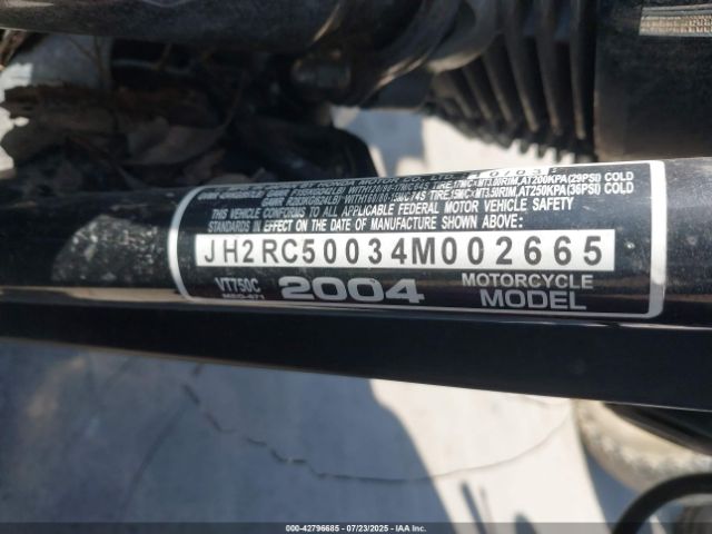 2004 HONDA VT750 JH2RC50034M002665 Photo 9